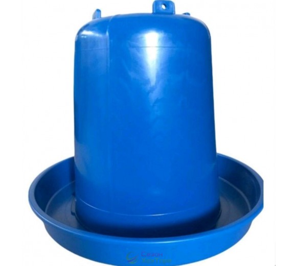 Поилка бункерная для птиц Синяя (6 литров)